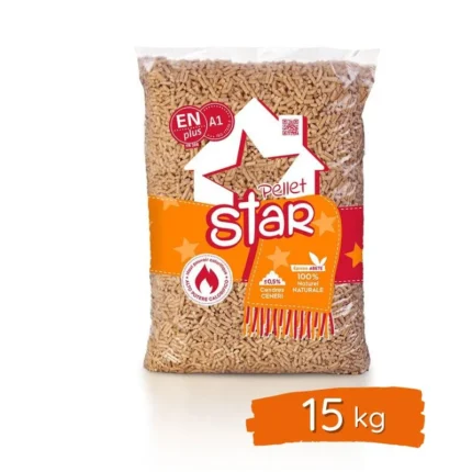 Granulés de bois 100% Epicea- PELLET STAR EnPlus A1 - SAC 15kg